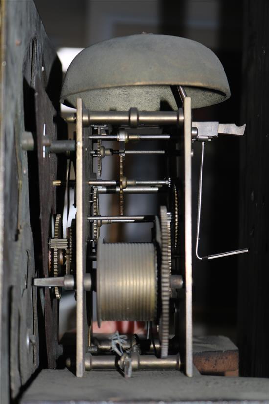 An oak eight-day longcase clock by William Hargreaves (probably Settle, York), 207cm